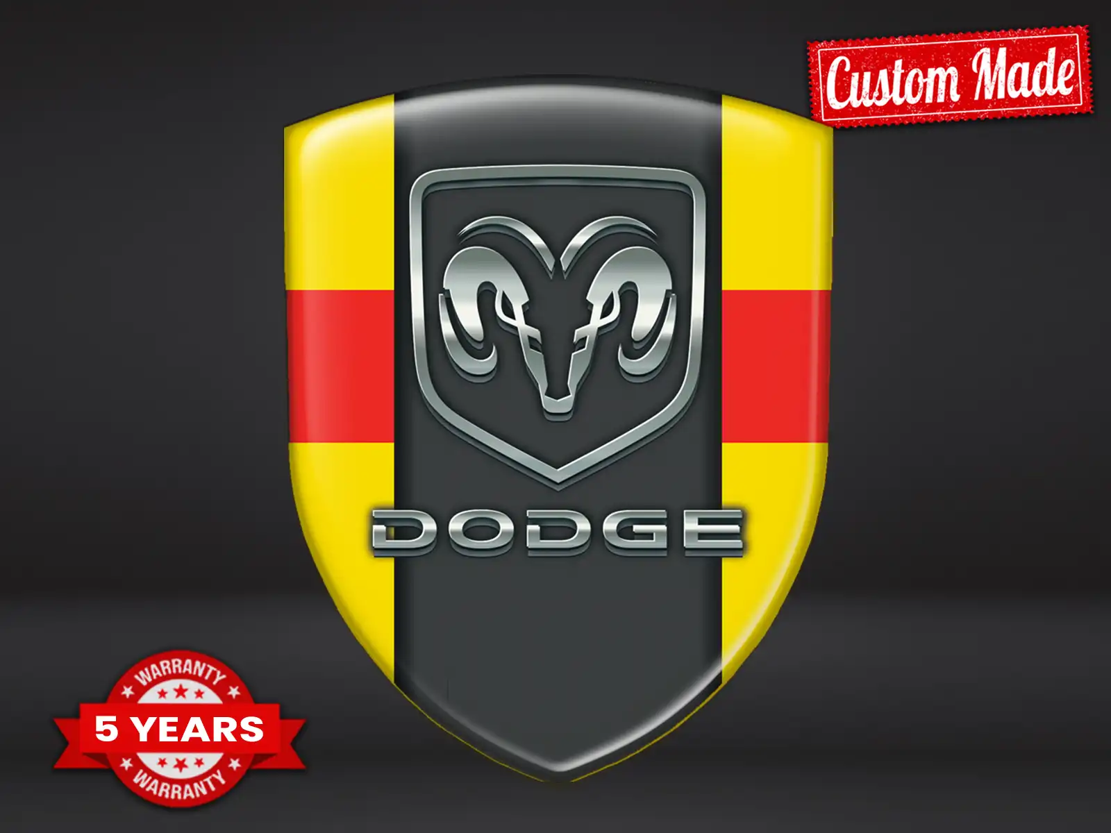 Dodge Autosticker Premium Stern Exklusiv Design